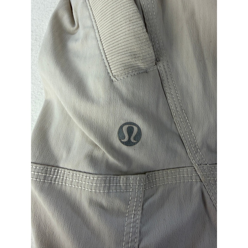 Lululemon Dance Studio Pant II with Liner Size 8 Ruched Dune Cream Lined - Picture 4 of 9